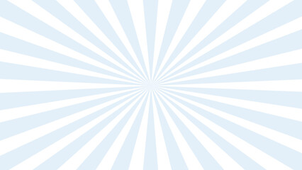 Blue and white sunburst background