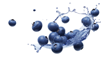 blueberries in water