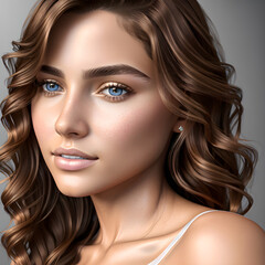 Fototapeta premium Radiant Beauty of Women Capturing Enchanting Moments.(Generative AI)