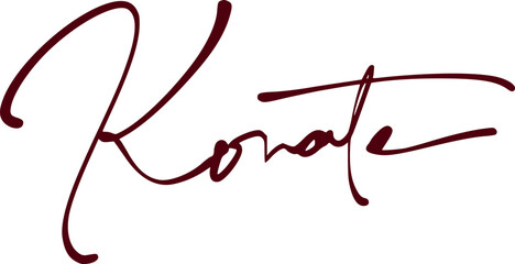 signature series K design illustration