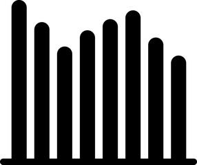 Simple sound wave on white background. Radio Wave icon. Isolated vector illustration.