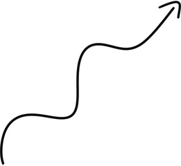 doodle arrow shape
