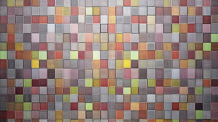 Colorful small square mosaic tiles, texture background.