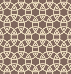 Fototapeta premium Japanese Overlap Circle Vector Seamless Pattern