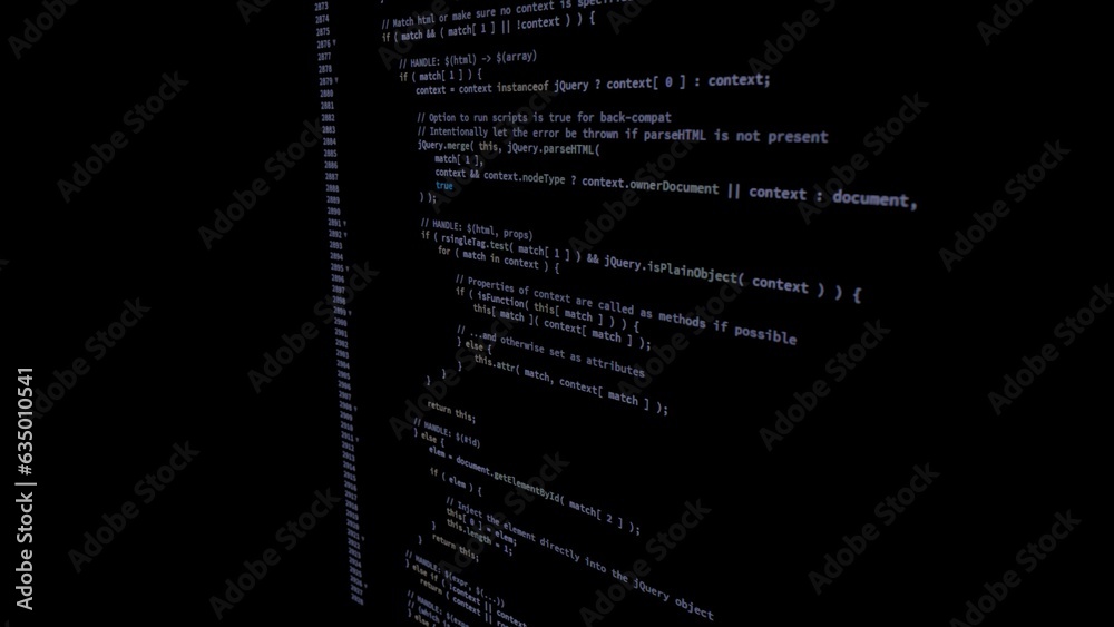 Wall mural computer code background
