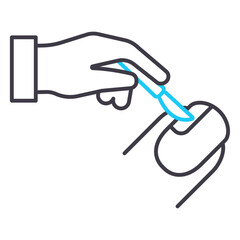 nail surgery vector icon,
onychectomy vector icon,
onychomycosis vector icon,
ingrown toenail vector icon,
nail fungus vector icon,
nail infection vector icon,
nail removal vector icon.