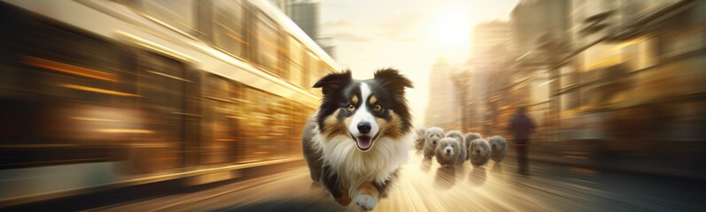 Transportation of pets concept. Banner	