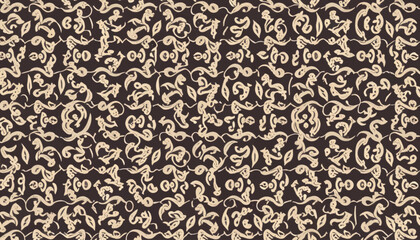 Vector damask seamless ornament on background. Floral ornament on background. Elegant texture for wallpapers and backgrounds. Wallpaper pattern. Vector illustration vector illustration
