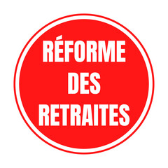 Symbole réforme des retraites en France 