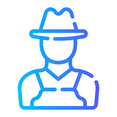 gardeners Line Gradient Icon