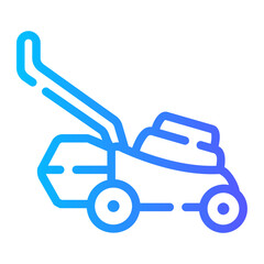 lawn mower Line Gradient Icon