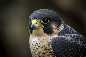 A peregrine falcon. Generative AI