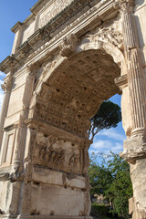 Les ruines du Forum Romain à Rome