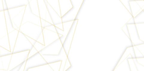 Abstract white and gray square technology lines background.White paper triangles as energy mess abstract pattern in bright light with soft light shadows, corners, top view.