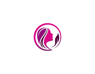 Simple and creative beauty skin care logo design vector