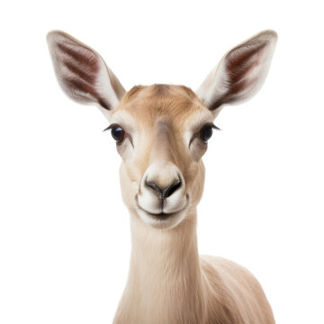 close up of a deer isolated on transparent background cutout