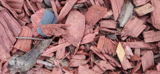 texture of pink wood shards