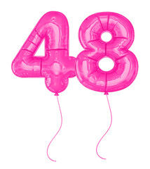 Pink Balloons Number 48