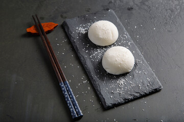 Mochi coco. Un dessert japonais.