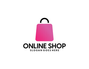 Online Shop Logo designs Template, Vector illustration