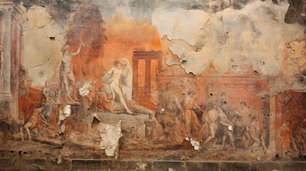 scagliola in Ancient ruins of Pompei