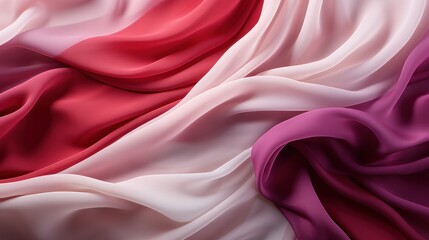 Fototapeta premium elegant shapes in different colors of fabrics