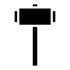 Fototapeta premium hammer glyph 