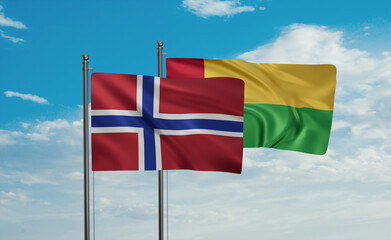 Guinea-Bissau and Norway flag