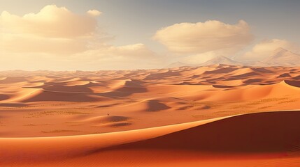 Fototapeta na wymiar amazing rolling sand dunes, desert, ai generated