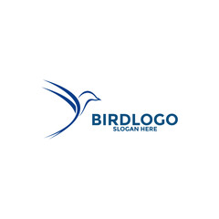 Bird logo design abstract, Flying Bird logo vector template