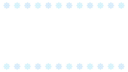 氷の結晶シンプルフレーム★PNG
