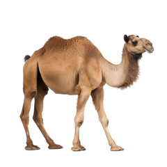 camel looking isolated on white