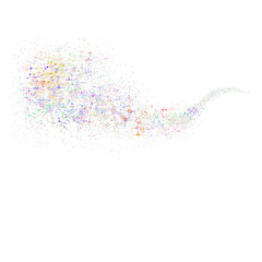 Colorful glitter  illustration