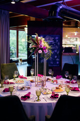 table setting for a dinner