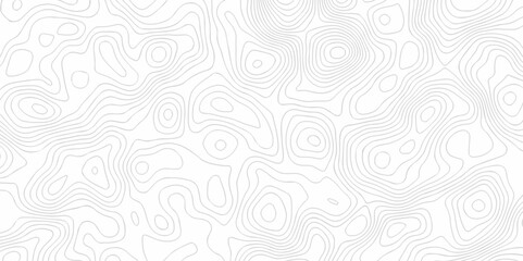 Seamless pattern with lines Topographic map. Geographic mountain relief. Abstract lines background. Contour maps. Vector illustration, Topo contour map on white background, Topographic contour lines.