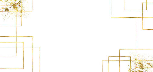 Gold sparkle splatter border . Gold Foil Frame Gold brush stroke on transparent background.	
