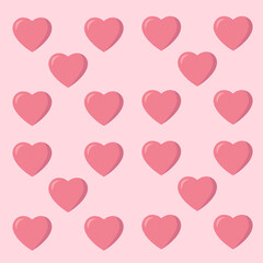 Cartoon pastel stripes background, heart-shaped stripes business background, background for business banner of Valentine's Day and love.