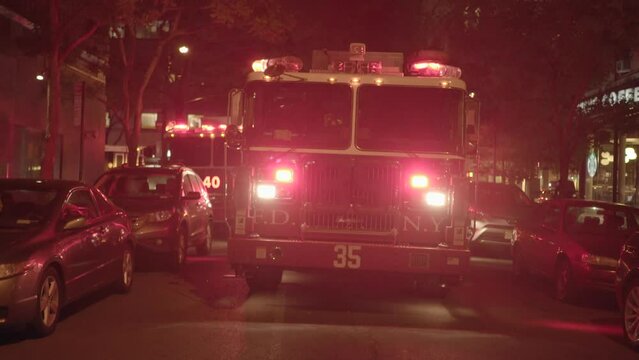 Emergency Service of Fire Department Fire Fighters 