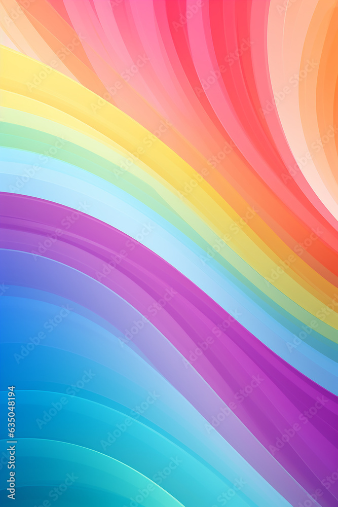 Canvas Prints bright rainbow pattern background image
