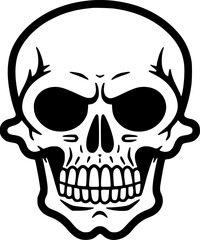 Fototapeta premium Skull - Minimalist and Flat Logo - Vector illustration