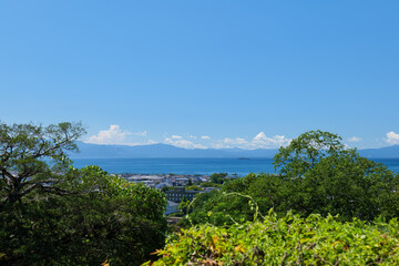 Fototapeta na wymiar 夏の彦根城からの眺め　滋賀県彦根市