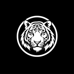 Tiger - Minimalist and Flat Logo - Vector illustration