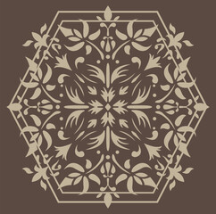 mandala ornamental round ornament pattern vector illustration	