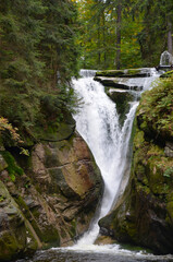 waterfall in the mountains - wodospad Szklarki