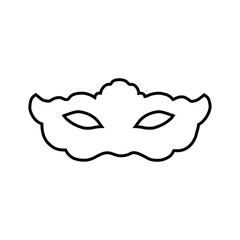 Masquerade icon vector. Mask illustration sign. Carnival symbol. Carnival mask logo.