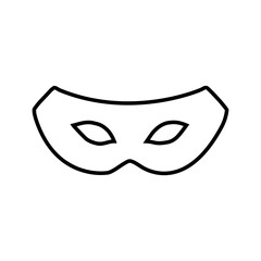 Masquerade icon vector. Mask illustration sign. Carnival symbol. Carnival mask logo.