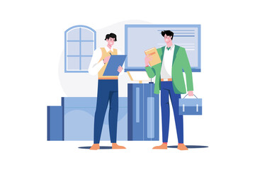 Assistant professor is exchanging work with the professor