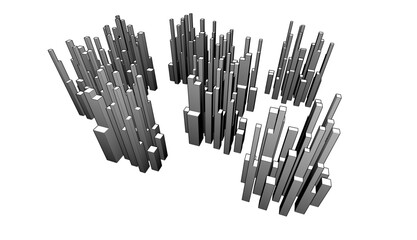 City sketch drawing vector illustration