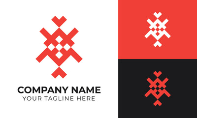 Obraz premium Corporate creative modern minimal business logo design template for your company