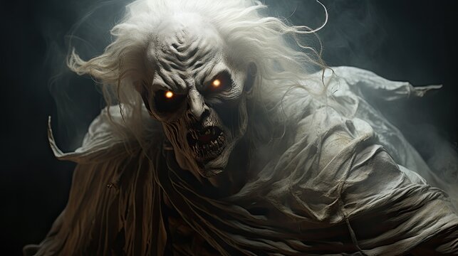 the spooky horror ghost or demon, halloween